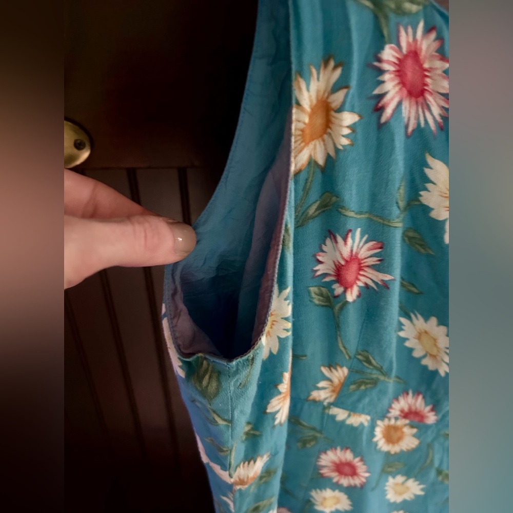 VINTAGE TELLURIDE CLOTHING CO 90s Daisy Mini Sun Dress Retro Floral Coquette | 8 - Picture 6 of 11